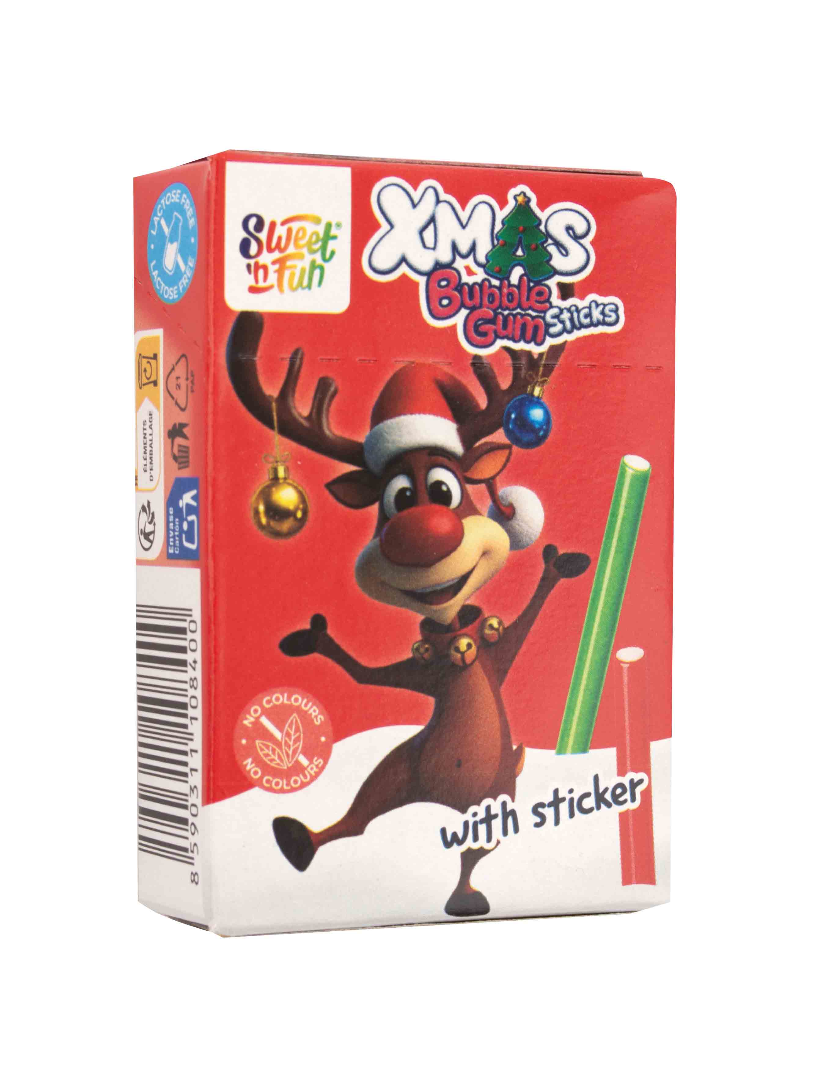 Xmas Bubble Gum ceruzky žuvačky 28g