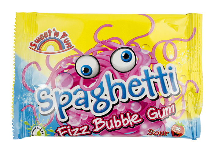 Spaghetti fizz bubble gum žuv. 35g(24ks)