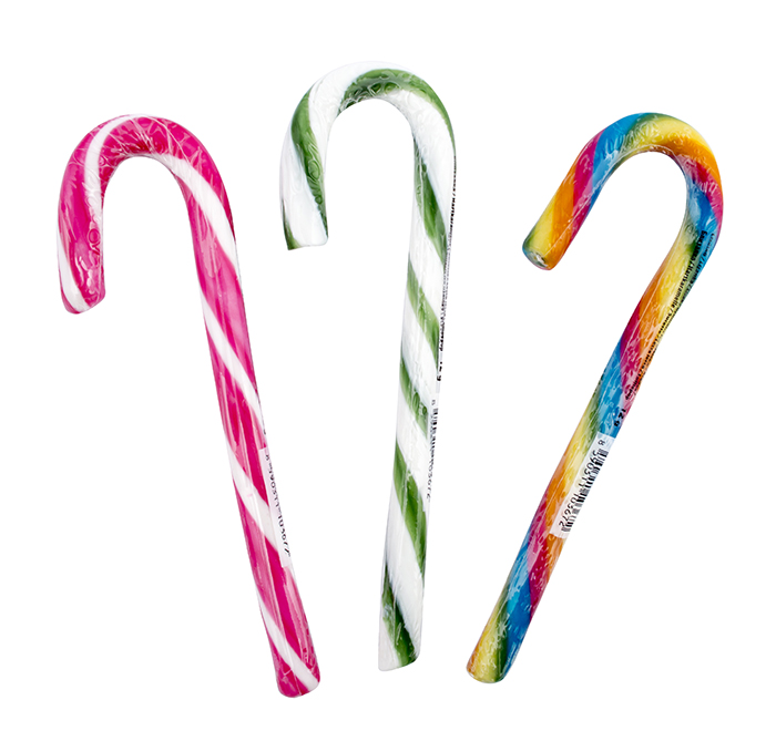 Candy Cane Color Mix lízanky 12g (100ks)