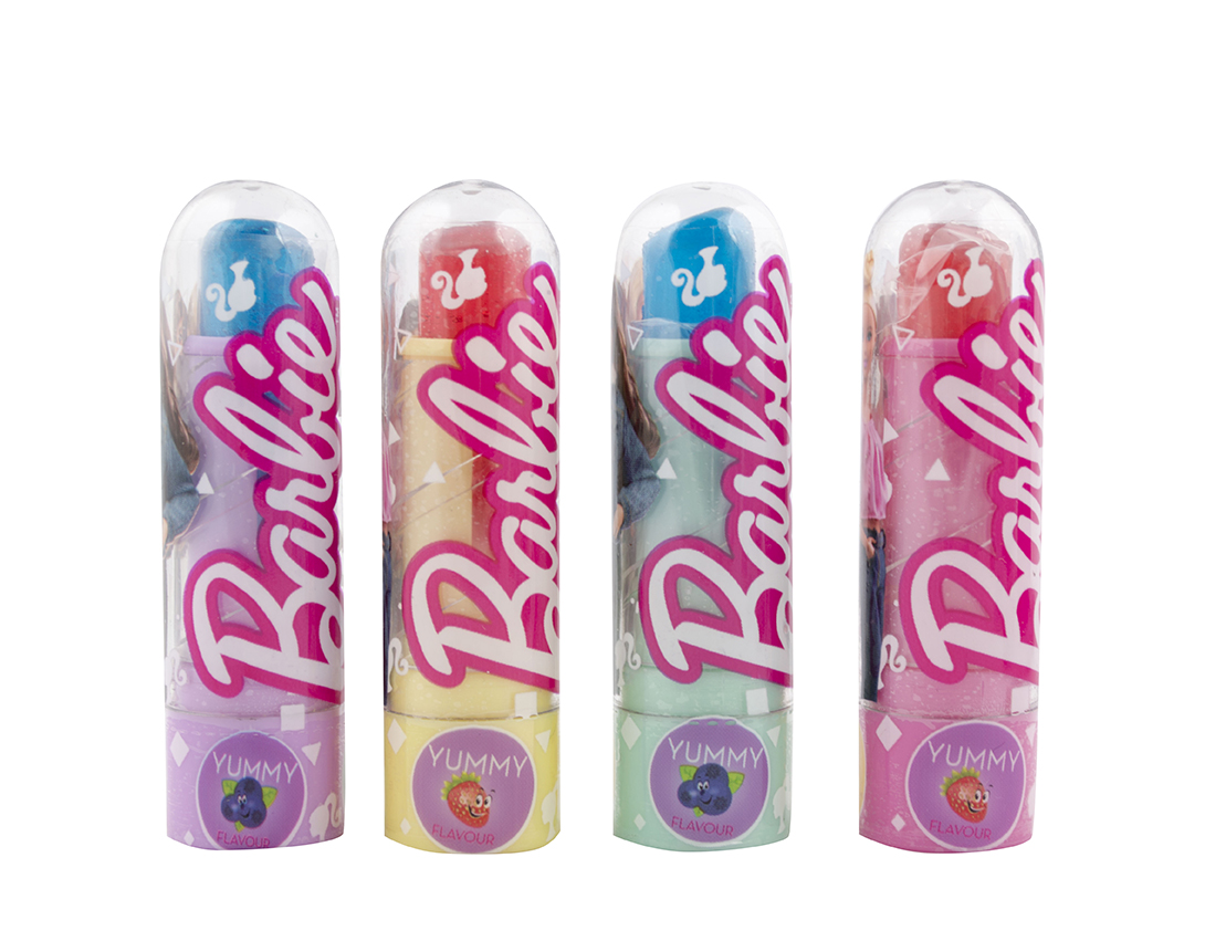 Barbie Candy Lipstick lízanka 6g x 32 ks