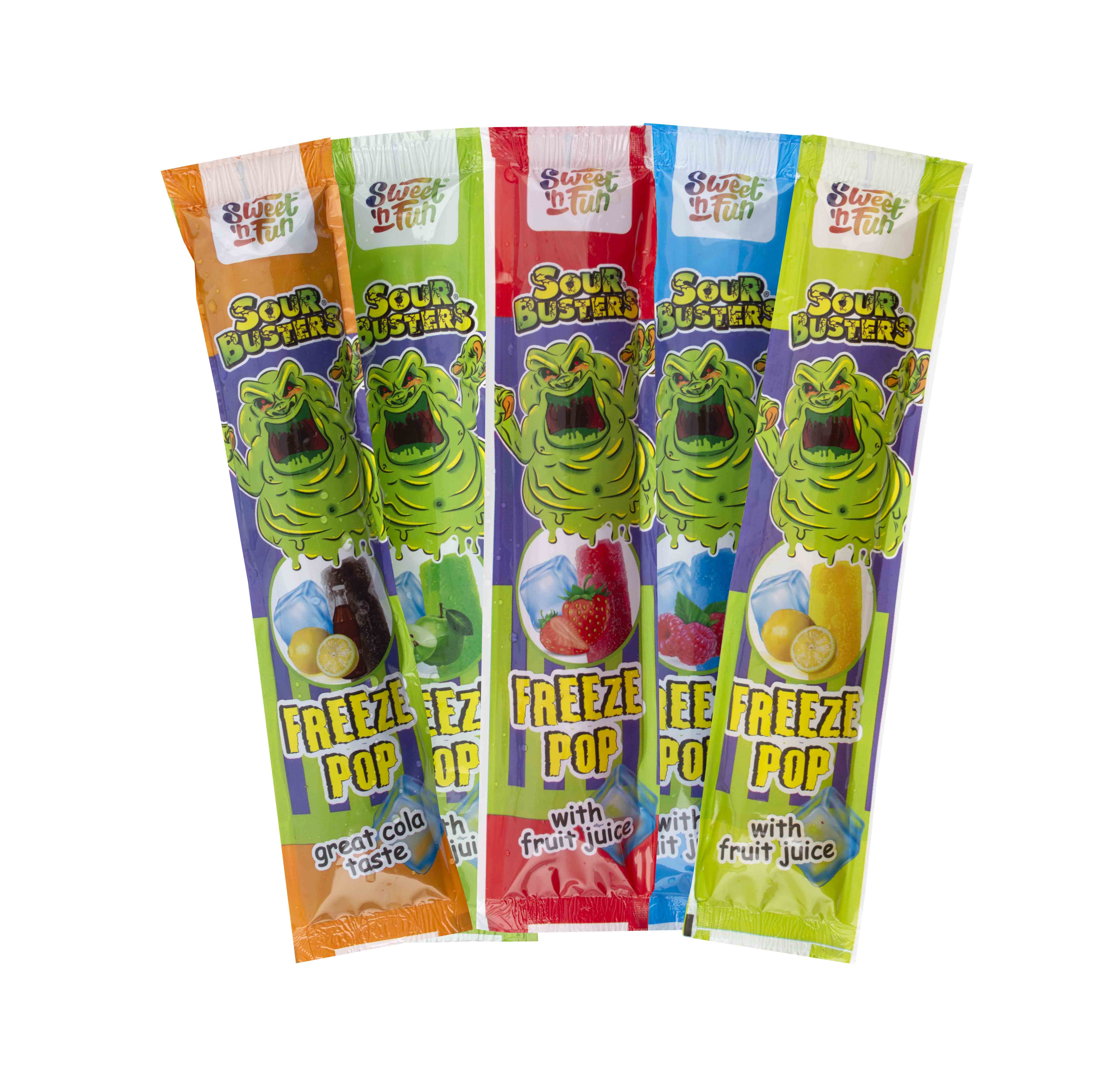 Sour Busters Freeze Pop Multipack 10x50ml