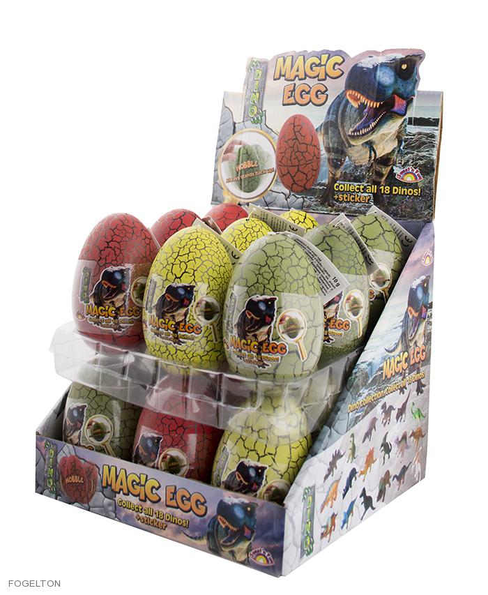 Dino Magic Egg s cukríkmi 10g (18 ks)