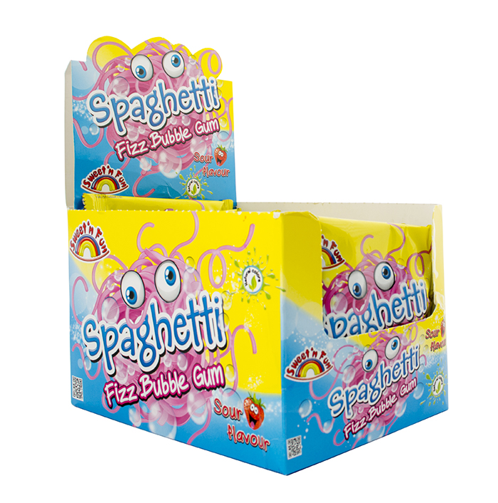 Spaghetti fizz bubble gum žuv. 35g(24ks)