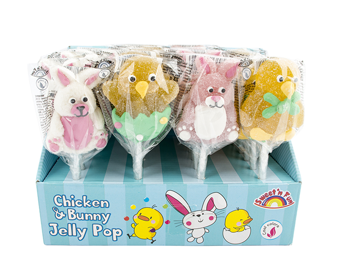 Chicken & Bunny Jelly Pop 23g(24ks)