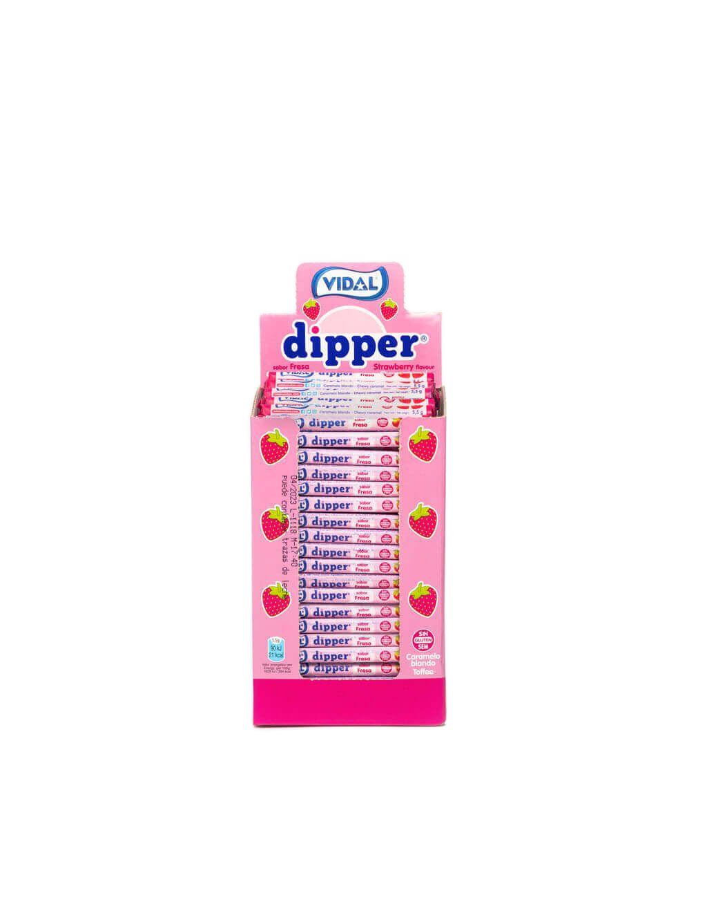 Dipper VIDAL jahodový cukrík 5,5g x 200ks