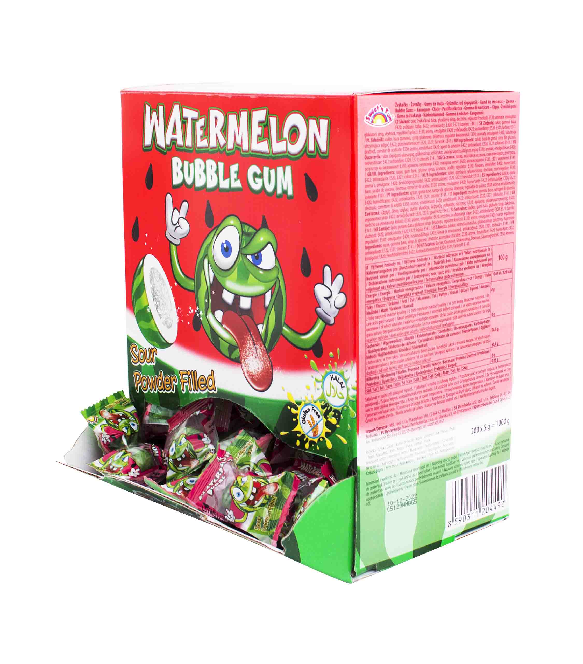 Watermelon žuvačka 5g x 200 ks