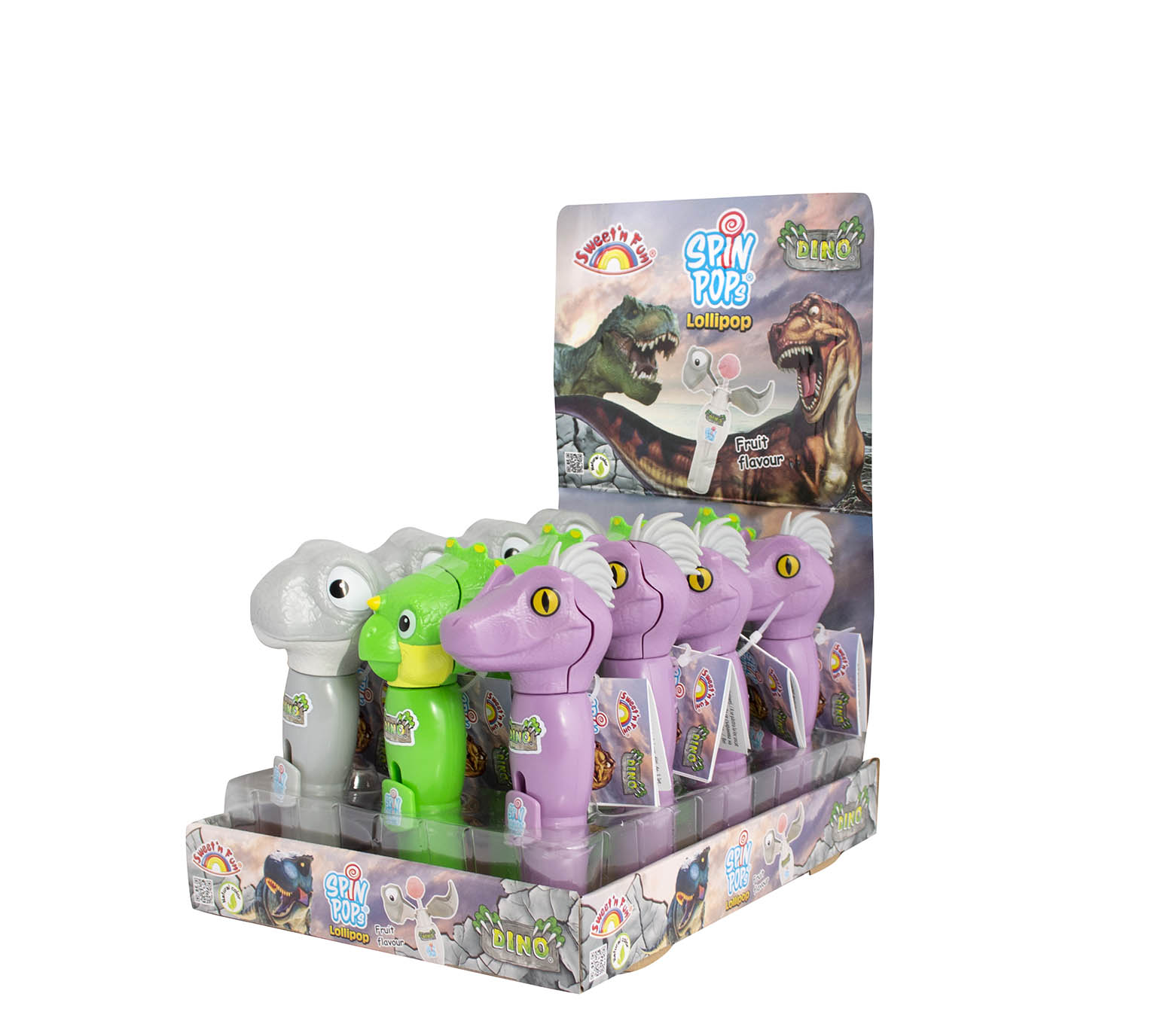 Dino Spin pop 8g lízanka  x 12ks