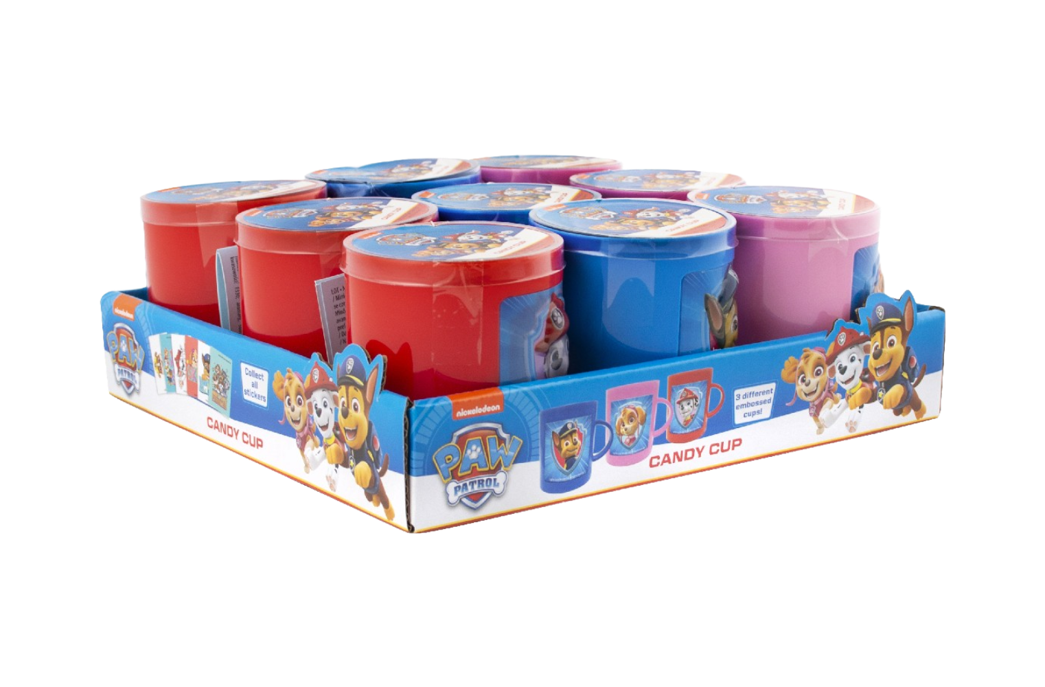 Paw Patrol Candy Cups cukr. 10 g x 9 ks