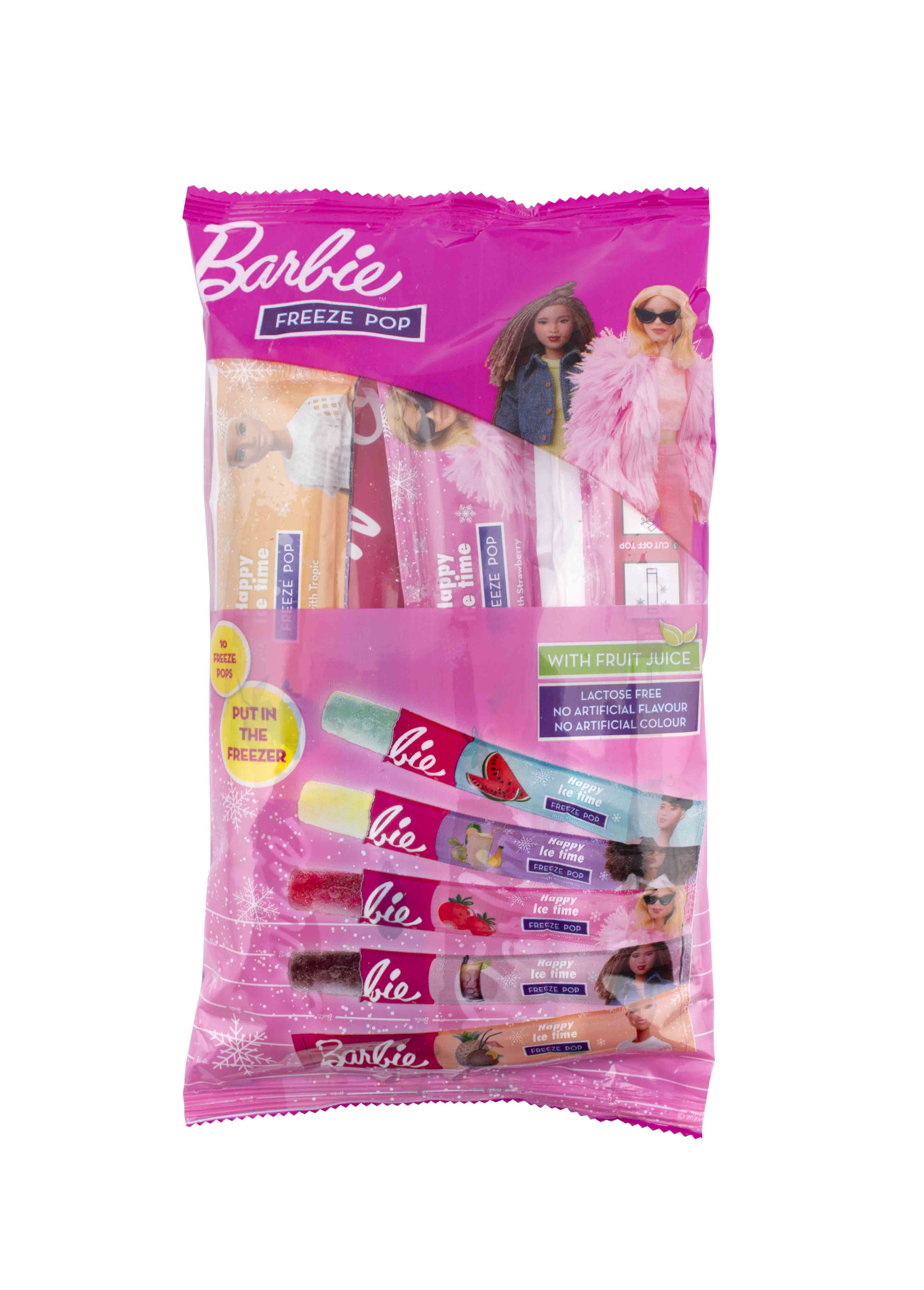 Barbie Freeze Pop Multipack 10x50ml vodová zmrzlina