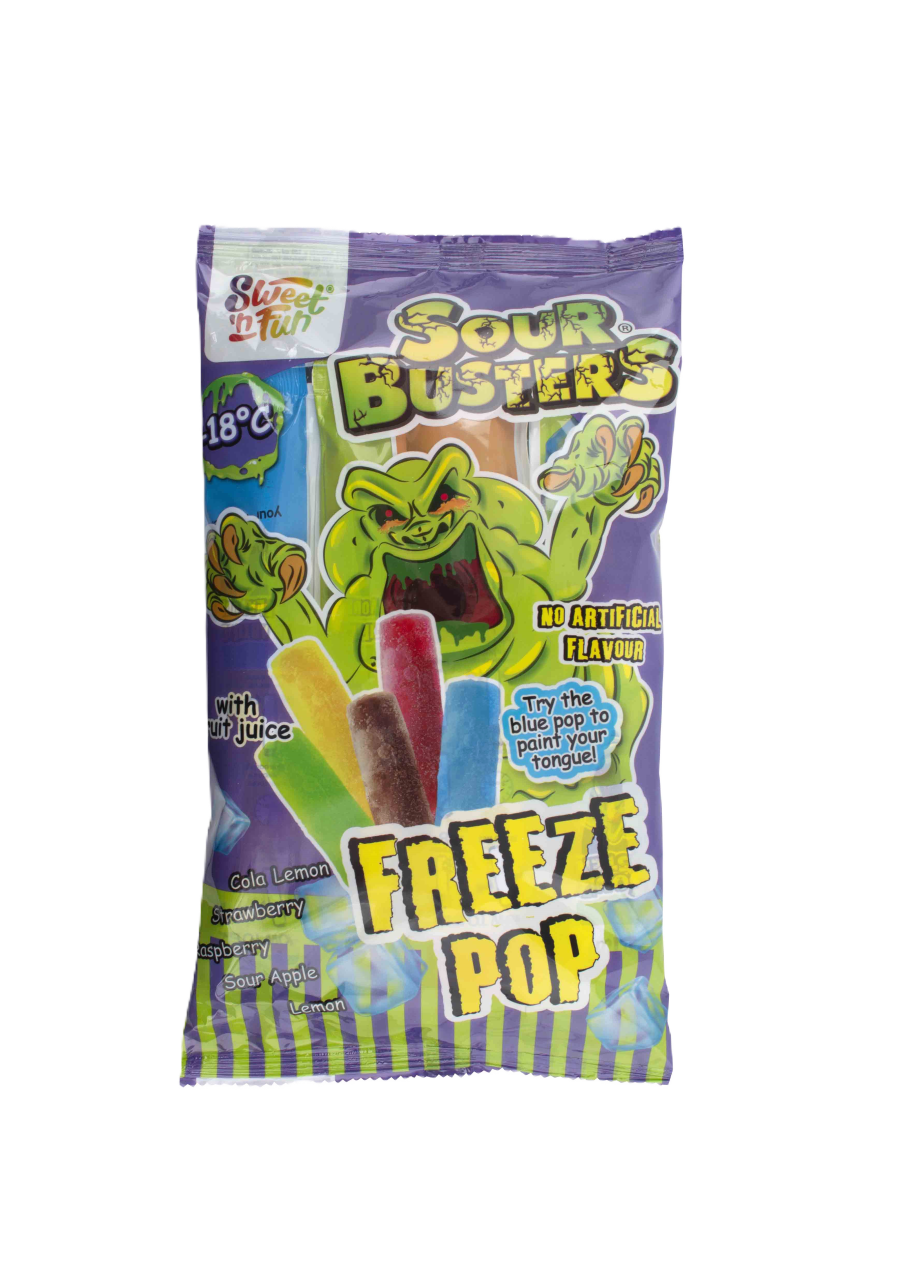 Sour Busters Freeze Pop Multipack 10x50ml