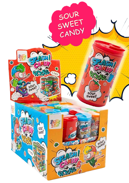 Splash Candy Rocks cukríky 40g x 12