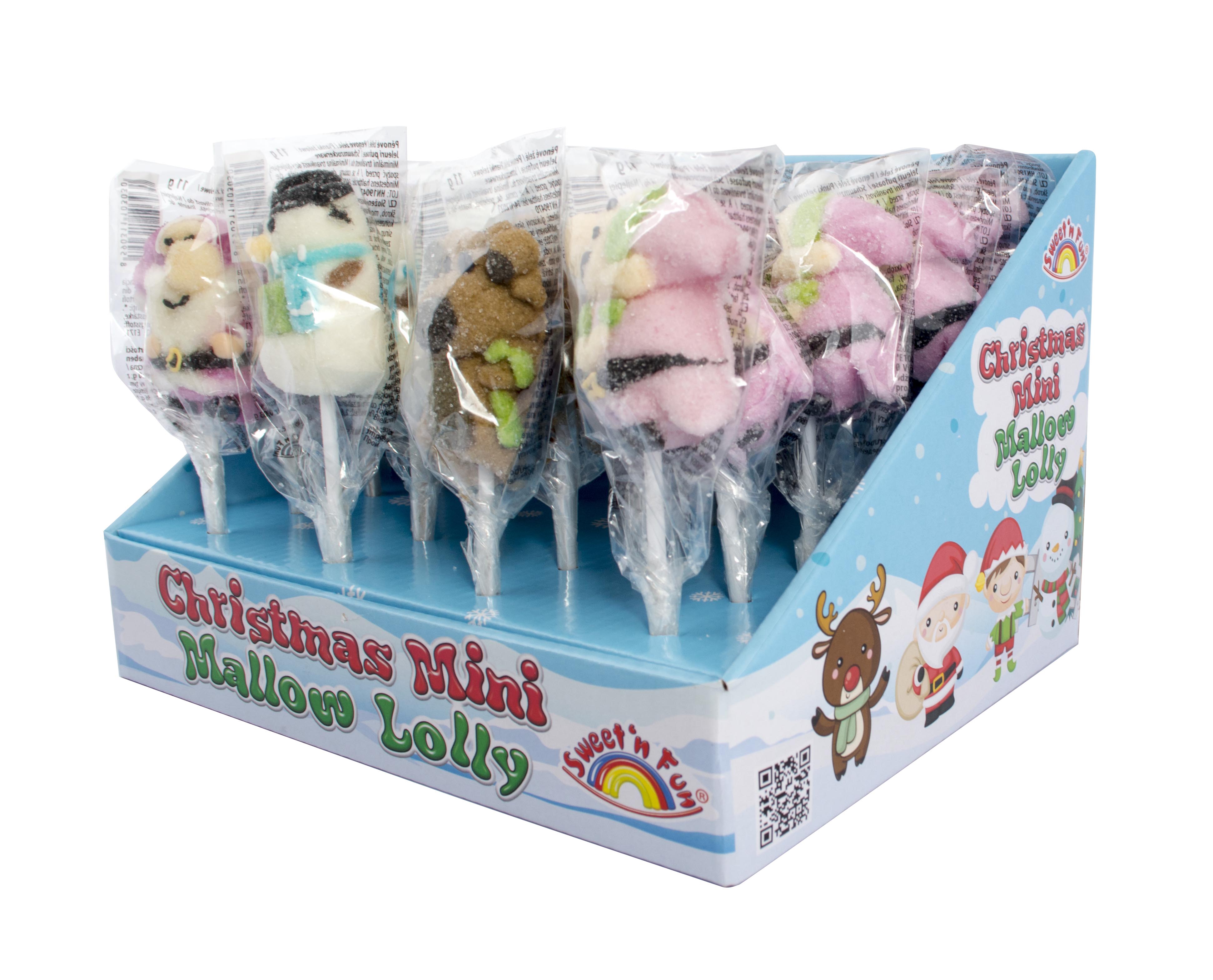 Christmas Mini Mallow Lolly - marshmallow  lízátko 11g x 24