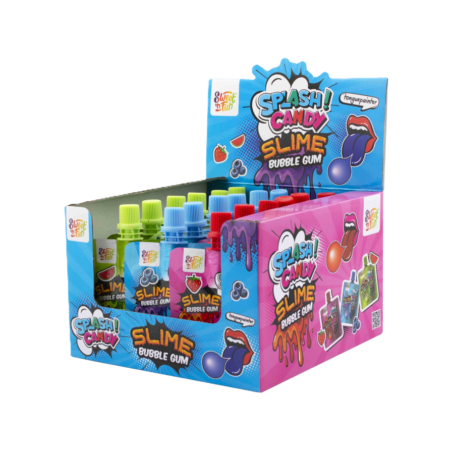 Splash Candy slime bubble gum 30g x 18 ks