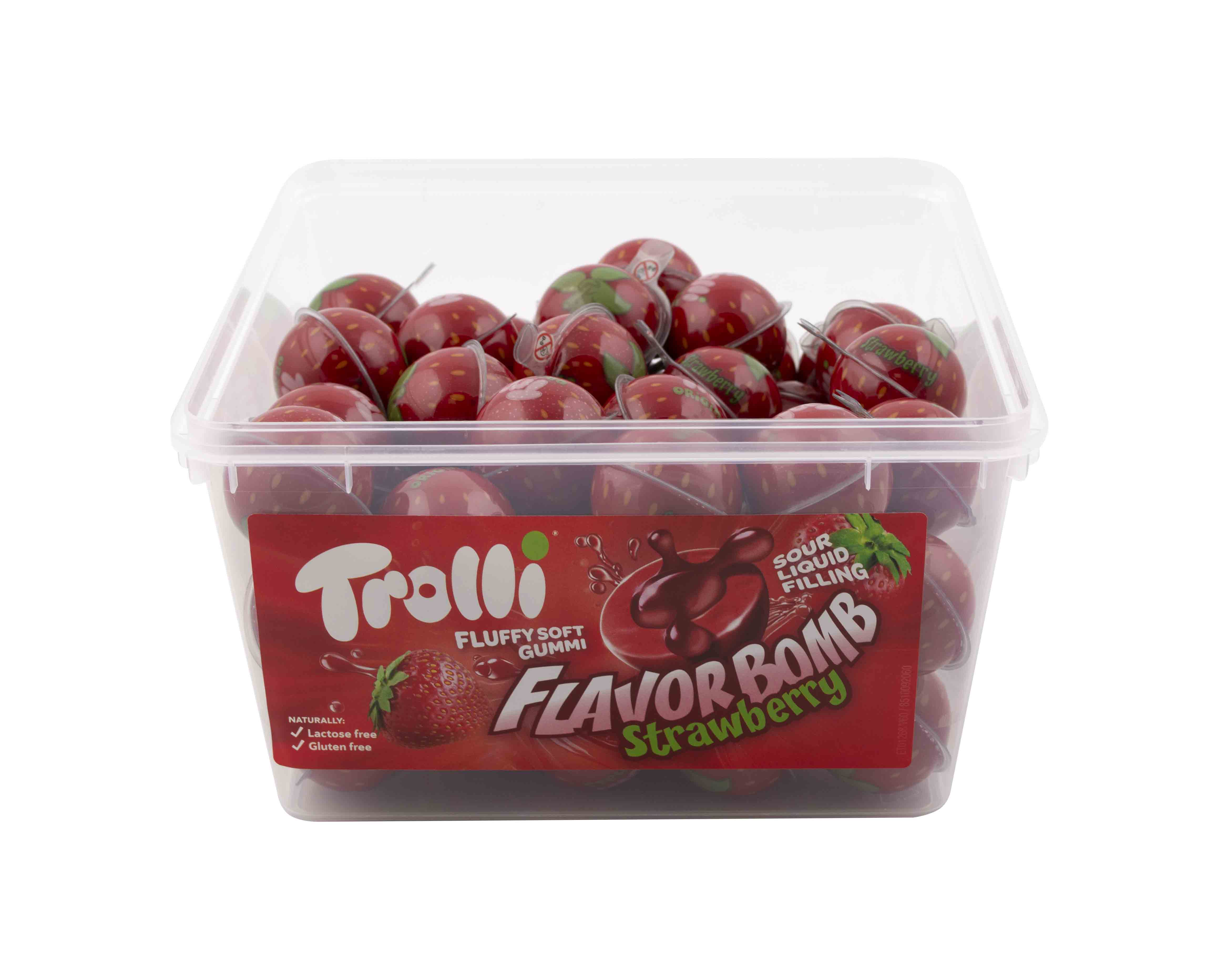 Trolli Strawberry želé 18,7 g x 60 ks