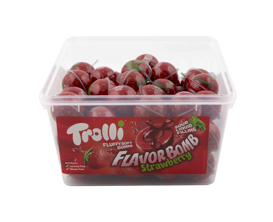Trolli Strawberry želé 18,7 g x 60 ks