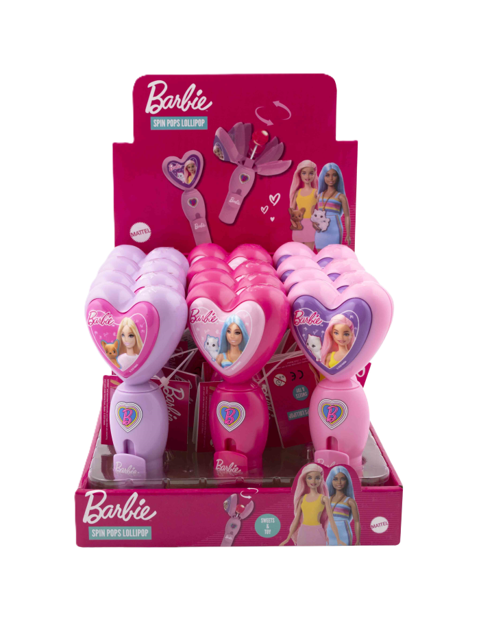 Barbie Spin Pop lízanka 8g x 12 ks