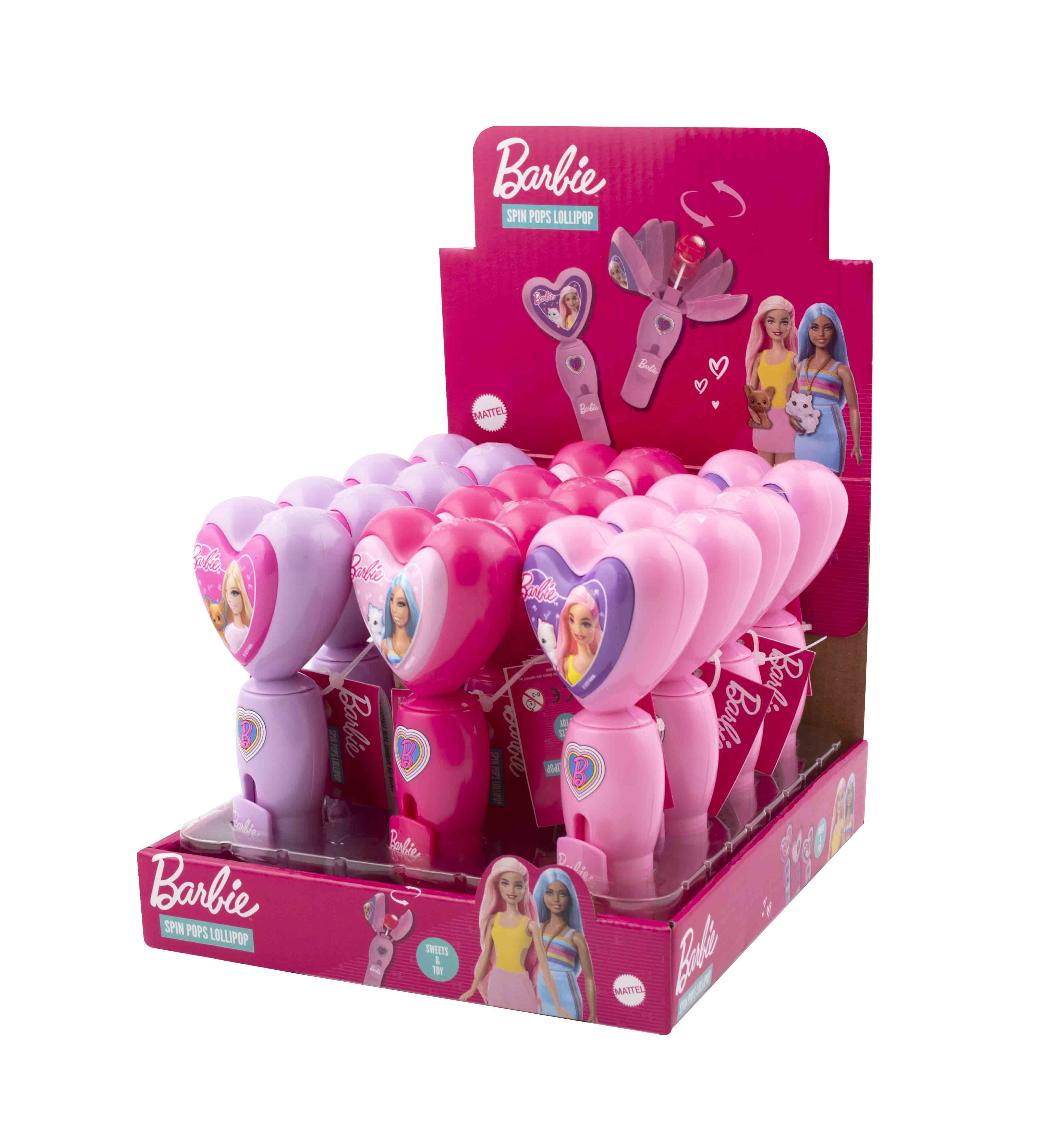 Barbie Spin Pop lízanka 8g x 12 ks