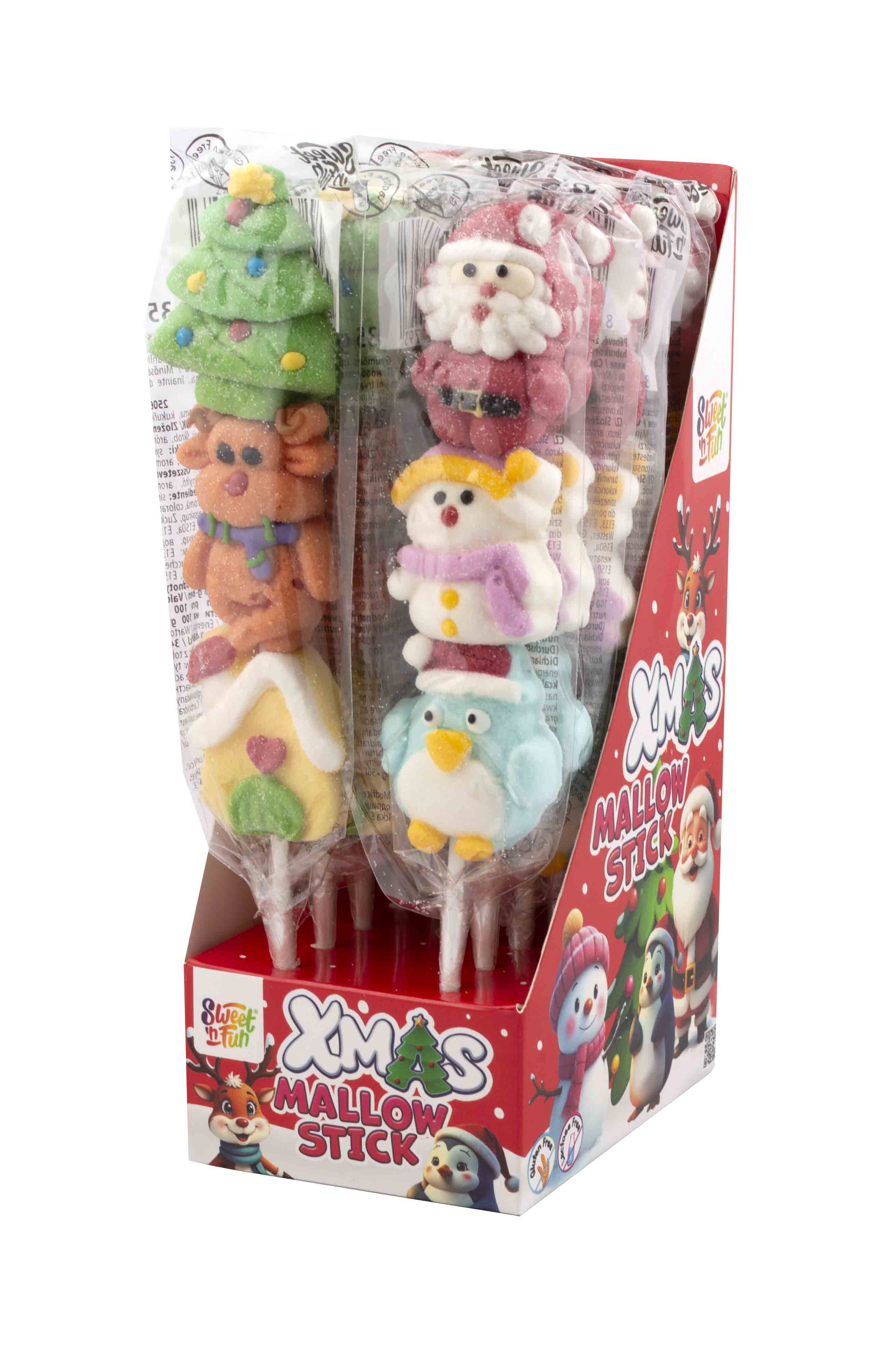 Xmass mallow stick 35g x 12 ks