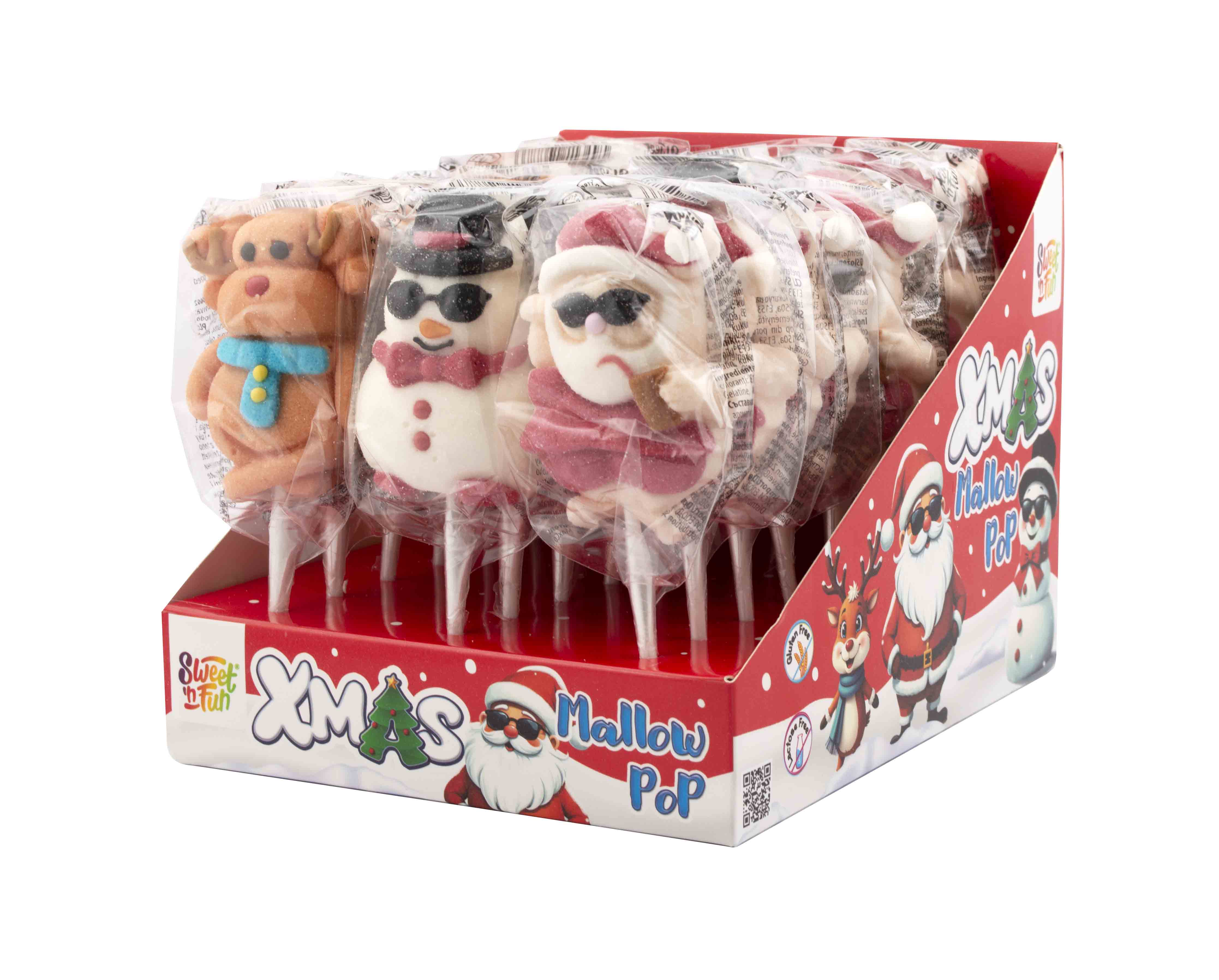 Xmas Mallow Pop 25g x 24 ks