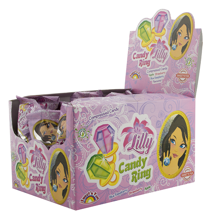 Lilly Candy Ring lízanka 12g x 48 ks